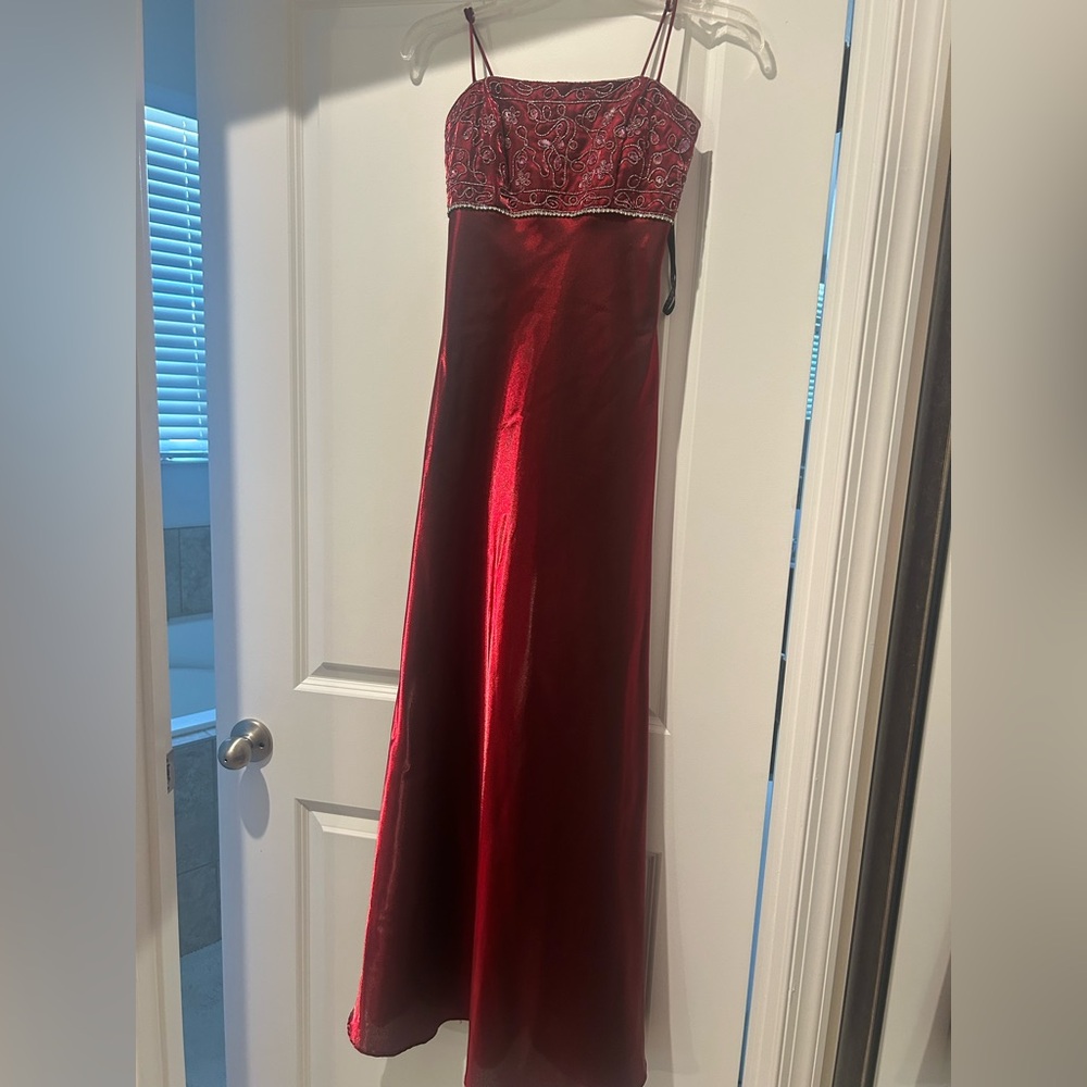 Maroon formal dress